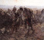 Nicolae Grigorescu Gypsies on the Road oil on canvas